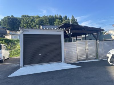 ガレージ新築・外構工事